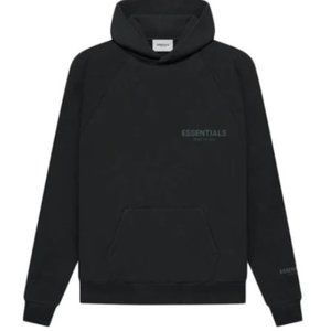 Fear of God Essentials Hoodie in Black, Size Small